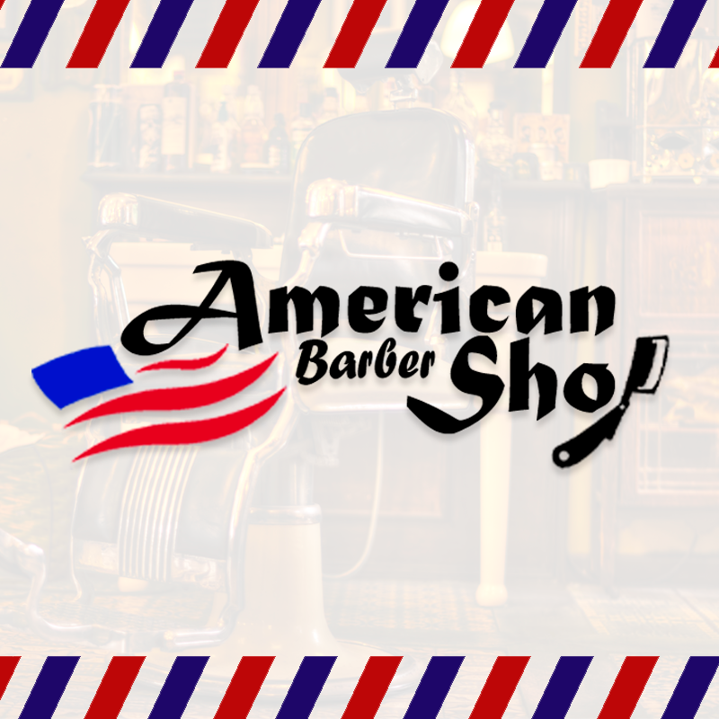 logo-AMERICAN BARBER SHOP