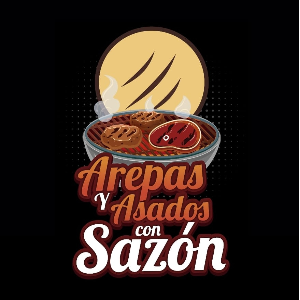 logo-AREPAS Y ASADOS CON SAZÓN